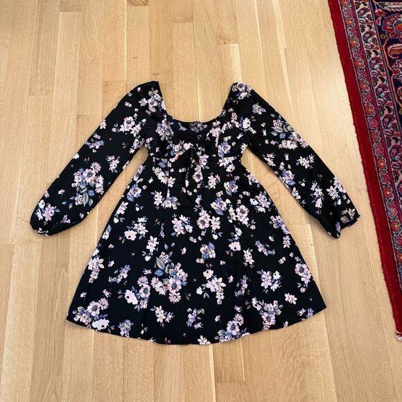 Floral Black Dress - Picture 3 of 6